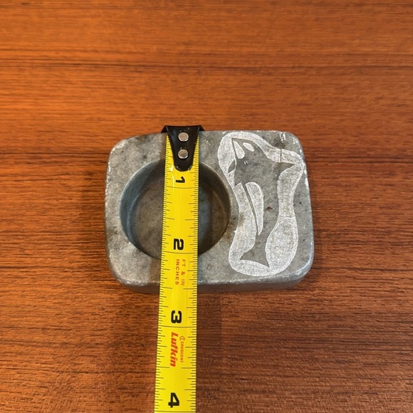 Inuit Soapstone Tea Light Holder/Canadian Handmade/Home Decor/Rustic/Inukshuk - Picture 9 of 9